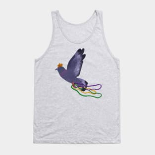 Paper Craft Mardi Gras Pigeon Tank Top